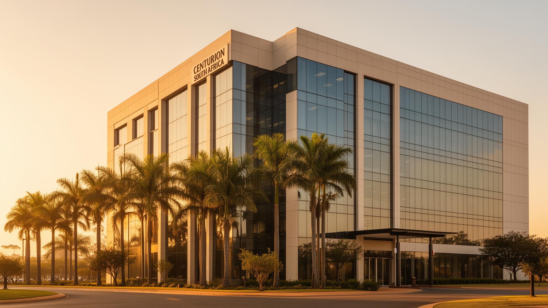 CKPK office building in Centurion at golden hour